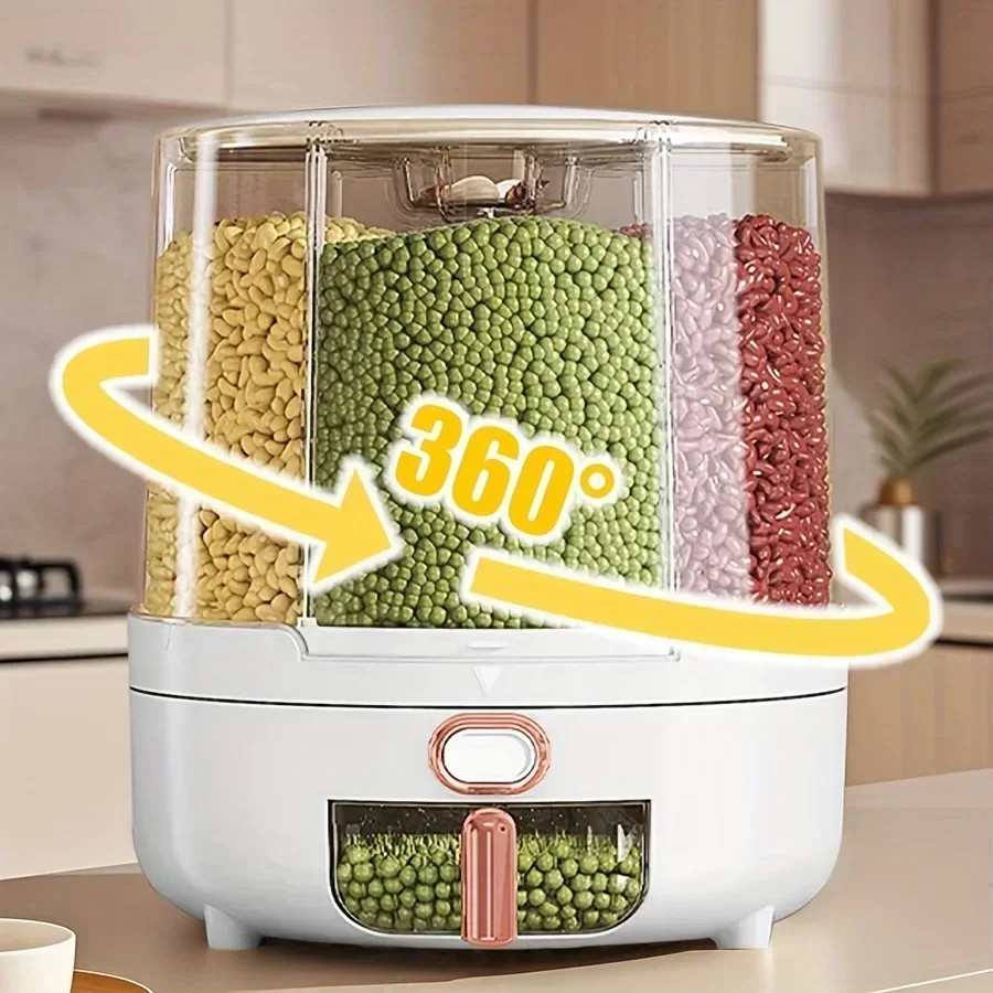 Food Storage Meals - 360 mit 6 Fächern ° Rotierender