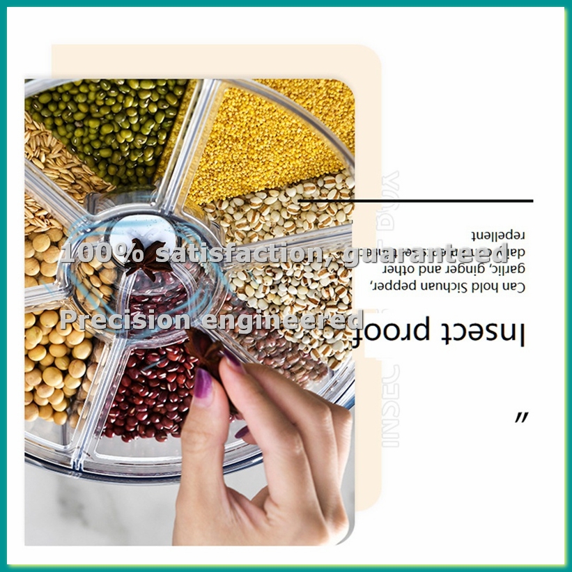 Food Storage Containers - 6-Fach Müsli-Aufbewahrungsbehälter Spender für die Arbeitsplatte