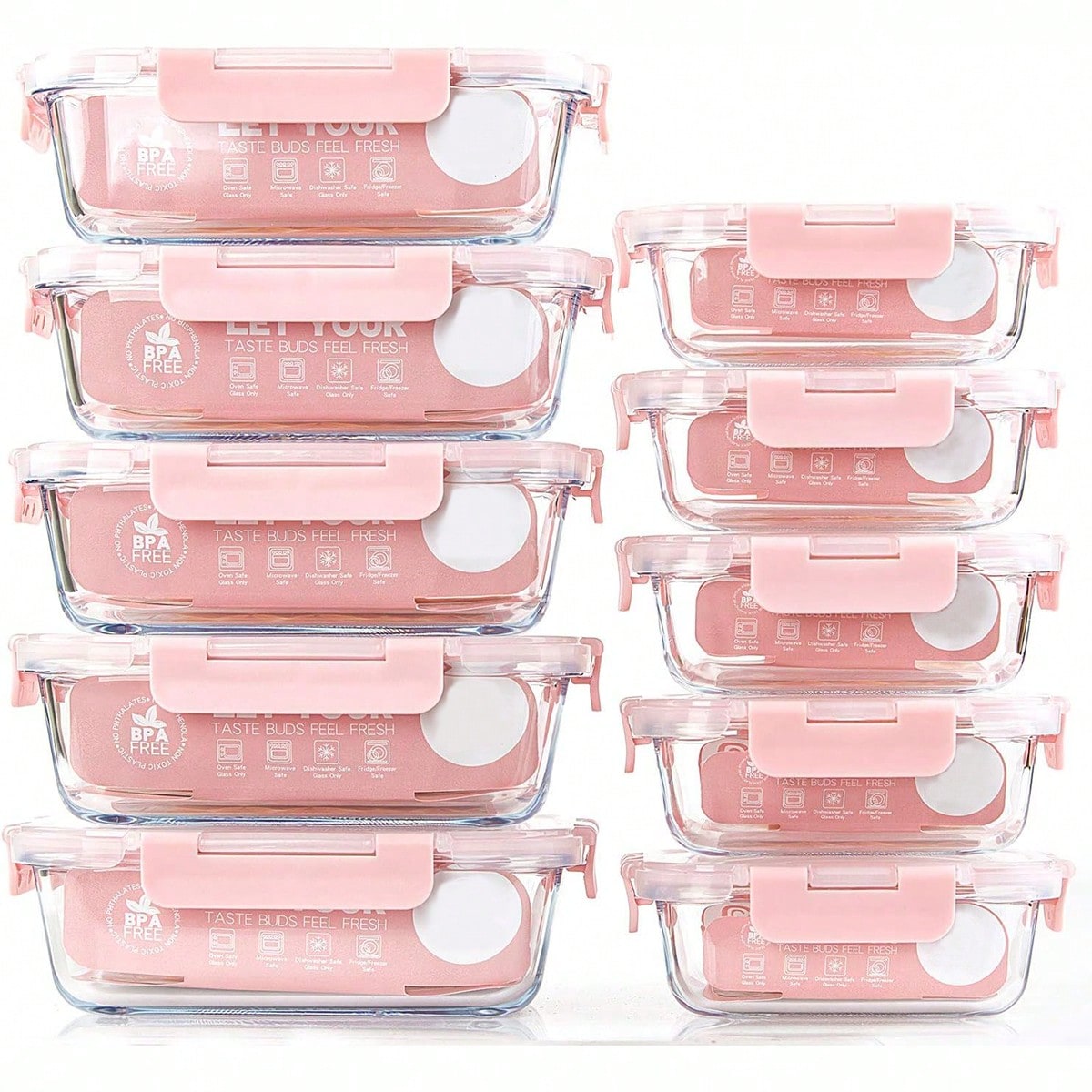 10er-Pack Glas-Mahlzeitbehälte – Food Storage Meals Bewertung und Preis