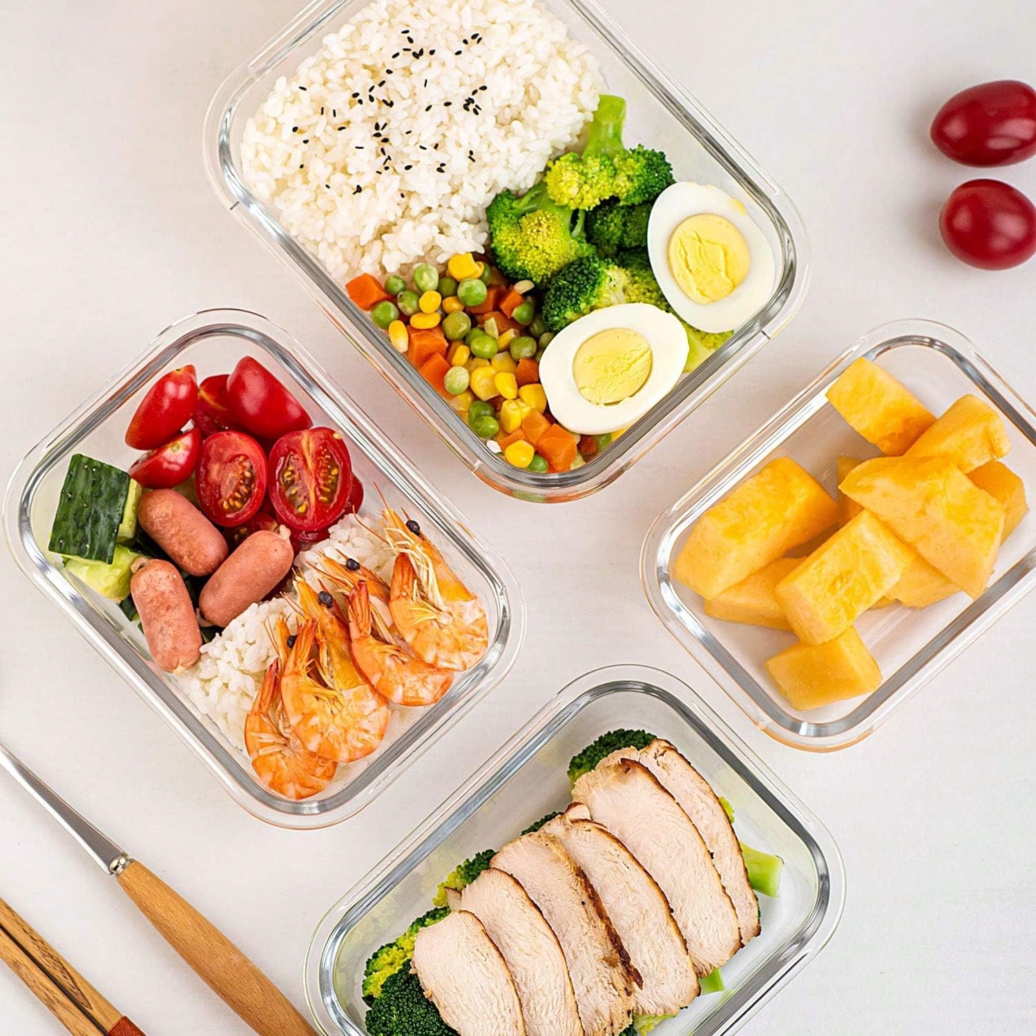 10er-Pack Glas-Mahlzeitbehälte – Food Storage Meals Bewertung und Preis