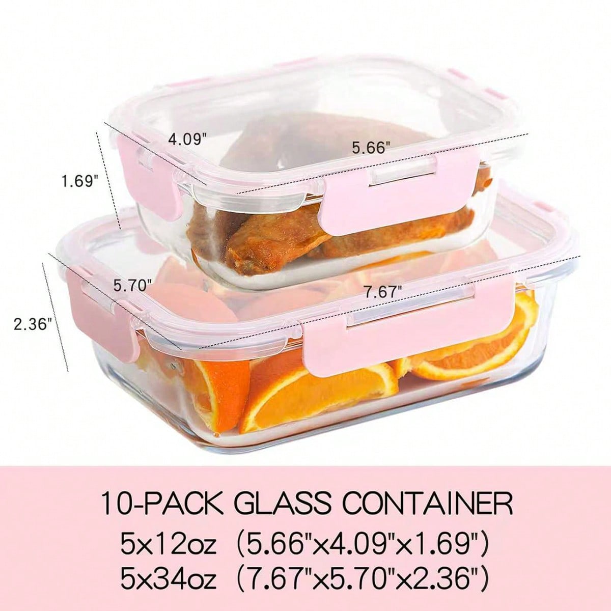 10er-Pack Glas-Mahlzeitbehälte – Food Storage Meals Bewertung und Preis