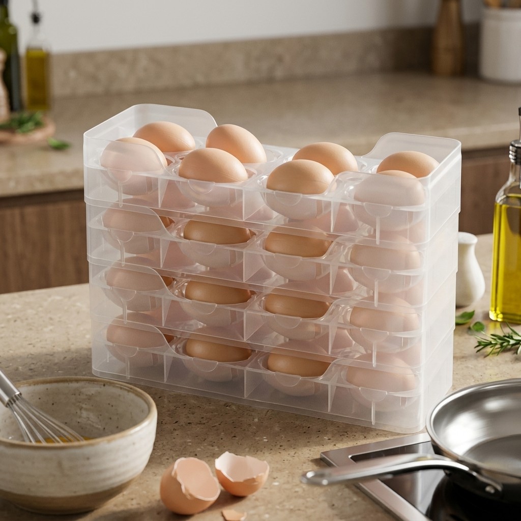 Stapelbarer Eierhalter, Kühlsc – Food Storage With Dividers Bewertung und Preis