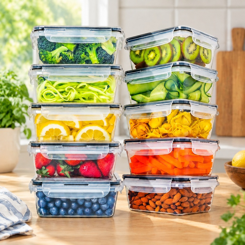 Set mit 10 BPA-freien Küchenbe – Food Storage Labels Bewertung und Preis