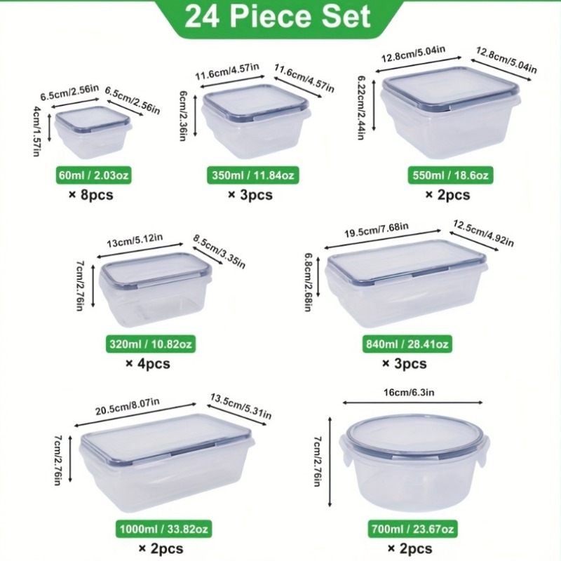 48-teiliges BPA-freies Lebensm – Food Storage Labels Bewertung und Preis